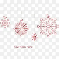 圣诞雪花素材图片