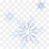 紫色梦幻雪花装饰
