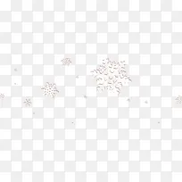 可爱白色卡通雪花