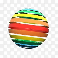 彩色抽象球体