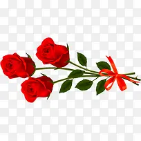 一束红色玫瑰花