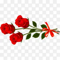 红色玫瑰花束七夕情人节