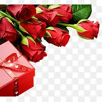 高清红色玫瑰花礼盒