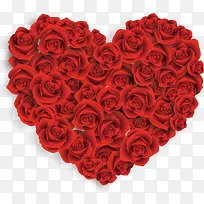 红玫瑰爱心七夕情人节