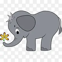 大象戏花