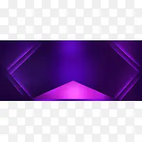 紫色光效舞台海报