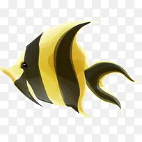 海报夏日热带海洋小鱼