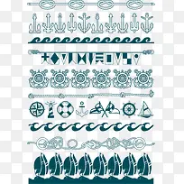 航海海结和锚矢量元素