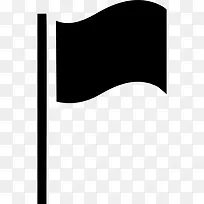 国旗黑色象征图标