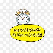 卡通闹钟