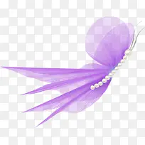紫色蝴蝶纱