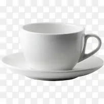 白色陶瓷咖啡杯美景