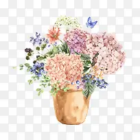 手绘花盆下载