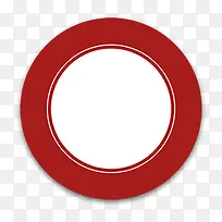 红色圆形自定义形状