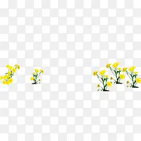 植物黄色卡通涂鸦