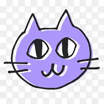 手绘可爱卡通图标 猫咪