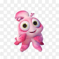 粉色大眼章鱼