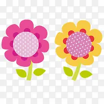 彩色的花