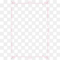 卡通粉色边框