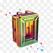 金属字零图案