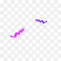 紫色折叠线条