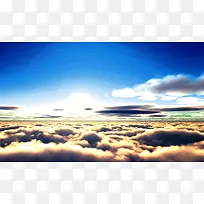 天空白云环境渲染效果摄影