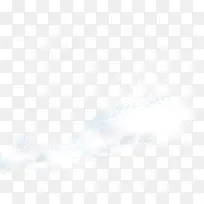天空中伸展的白云
