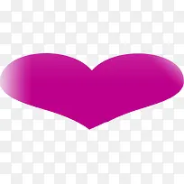 紫色心形装饰图案