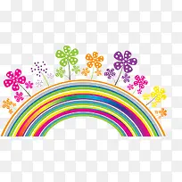 清晰彩虹花朵设计装扮摄影