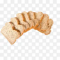 重叠的面包片