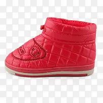 高清红色冬季面包靴