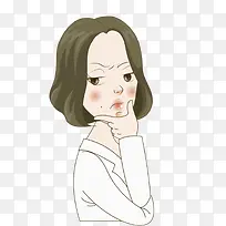 生气的女人