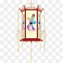 中秋节手绘古典灯笼