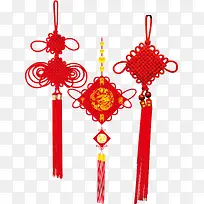 春节新春吉祥结红色素材