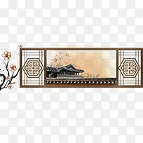 棕色古窗