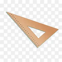 三角尺文具设计矢量图