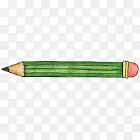 卡通绿色铅笔