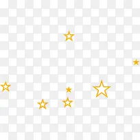 开学季文具黄星星海报