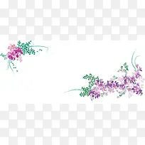 韩国手插画背景banner