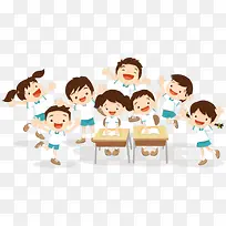 开心的学生