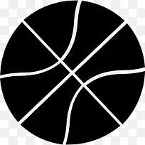 篮球球线图标