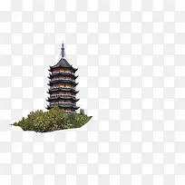 中国风复古建筑大楼