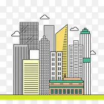 创意都市大厦矢量