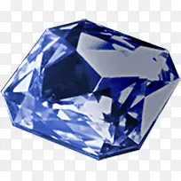蓝色晶莹宝石钻石