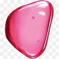 粉色透明宝石气泡