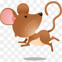 棕色卡通小老鼠