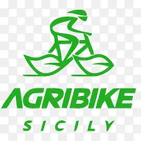绿色骑车logo设计