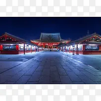 蓝天中国风古代宫殿