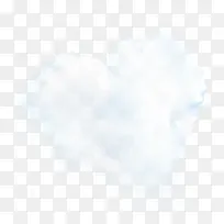 白色梦幻手绘白云设计