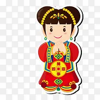 拜年的童女